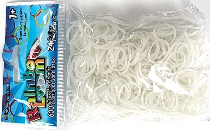 RL Band (Jelly) White Glow in the Dark