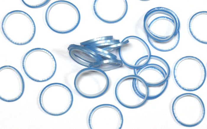 RL Band (Pearl 300) Turquoise Blue & White