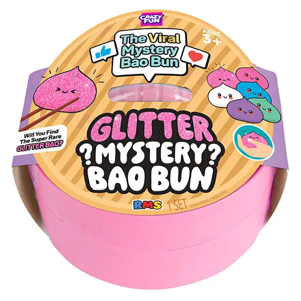 RMS/Crazy Fun Official Glitter Mystery Bao Bun Dumpling - Sensory Fidget Toy