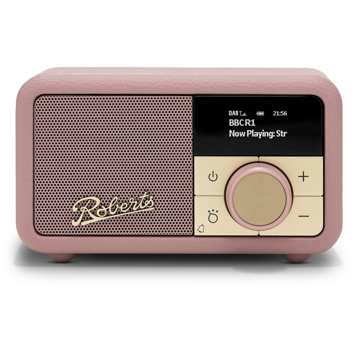Roberts Revival Petite 2 DAB DAB+ Bluetooth Rechargeable Digital Radio Dusky Pink Dusky Pink