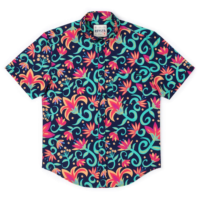 RSVLTS RSVLTS Short Sleeve Shirt Neon Bloom – KUNUFLEX Short Sleeve Shirt Neon Bloom – KUNUFLEX Short Sleeve Shirt