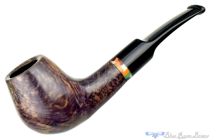 Blue Room Briars is proud to present this Ron Smith Pipe Bent "Andrew" Brandy with Acrylic