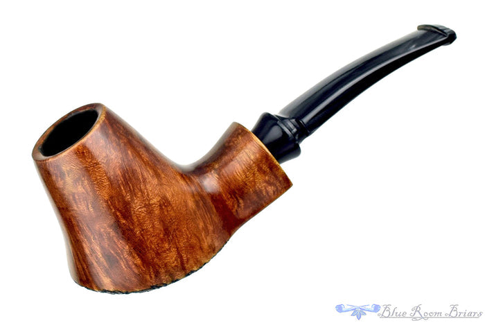 Blue Room Briars is proud to present this Ron Smith Pipe "Dylan" Bent Partial Rusticated Volcano