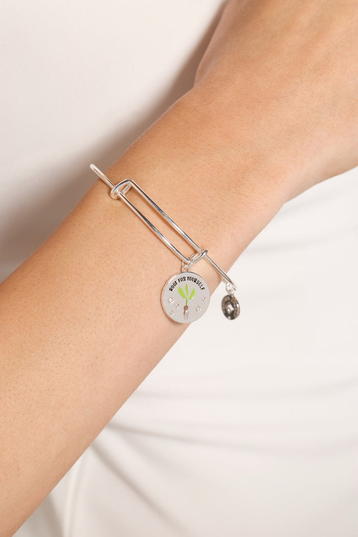 "Root for Yourself" Charm Bangle