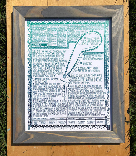 ROSARY print [FRAMED]