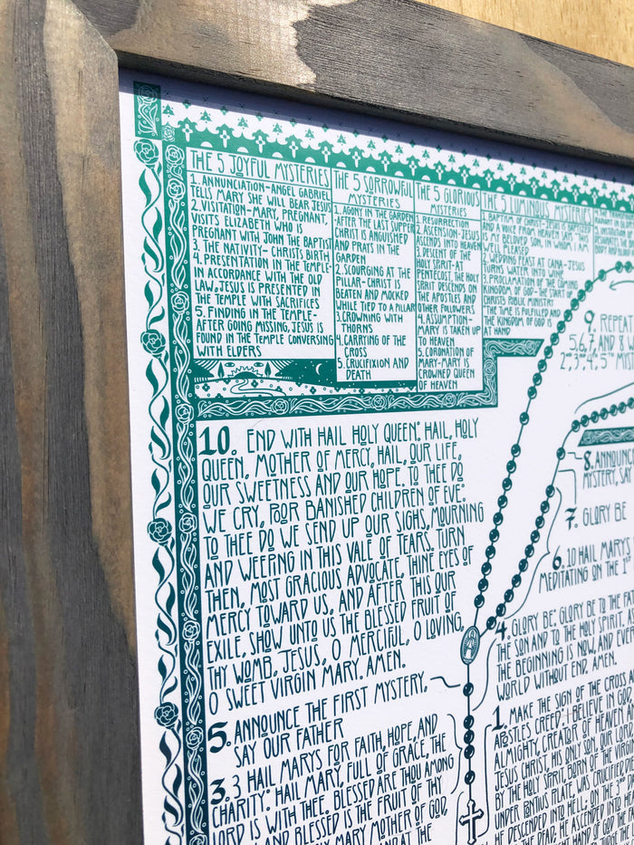 ROSARY print [FRAMED]