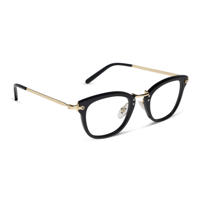 Rue Black  and clear prescription angle
