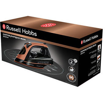 Russell Hobbs 2600W Copper Express Steam Iron - Copper & Black | 23975 from Russell Hobbs - DID Electrical