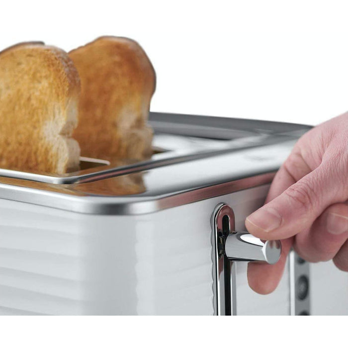 Russell Hobbs Inspire 4 Slice White Toaster | 24380 Russell Hobbs Toaster Euronics Ireland