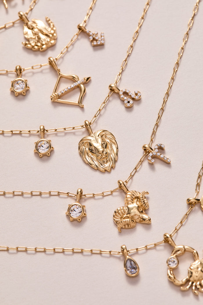 Sagittarius Zodiac Charm Cluster Necklace