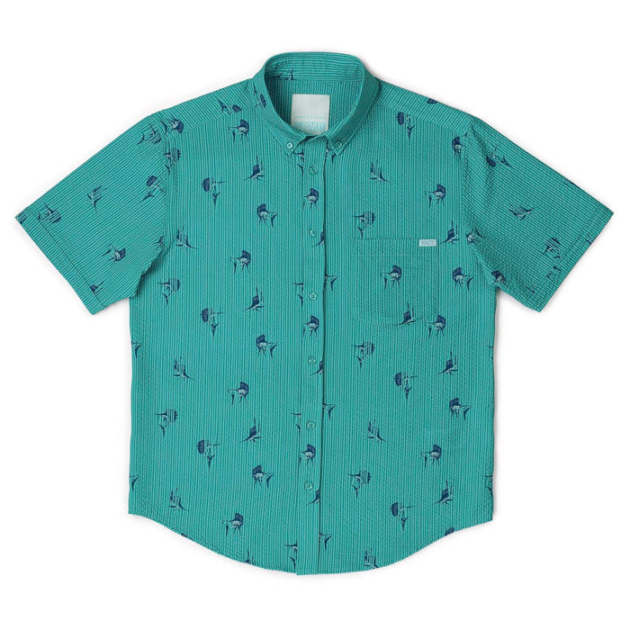 RSVLTS RSVLTS Short Sleeve Shirt Sailfish – Stretch Seersucker Short Sleeve Shirt