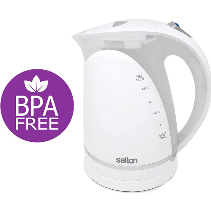 SALTON Cordless Electric Kettle, Water Boiler and Tea Heater - JK1648W