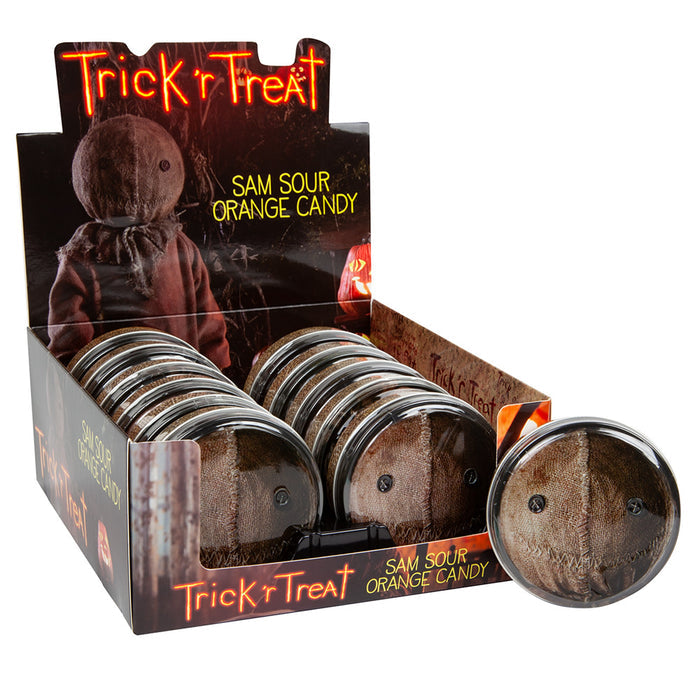 Sam Sour Orange Hard Candy Tin - 12 Count