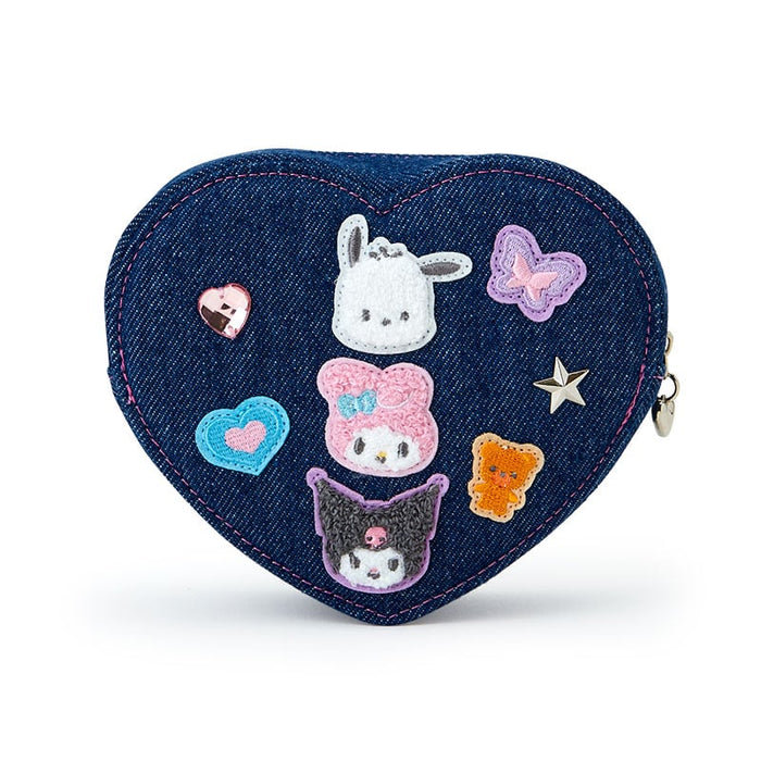 Sanrio Characters Mini Zipper Pouch (Denim Patch Series) Bags Japan Original