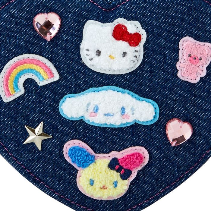Sanrio Characters Mini Zipper Pouch (Denim Patch Series) Bags Japan Original