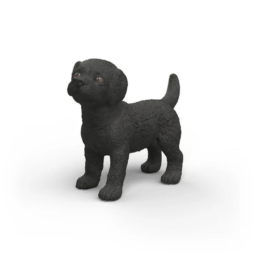 Schleich Dogs Black Labrador Puppy Toy Figure