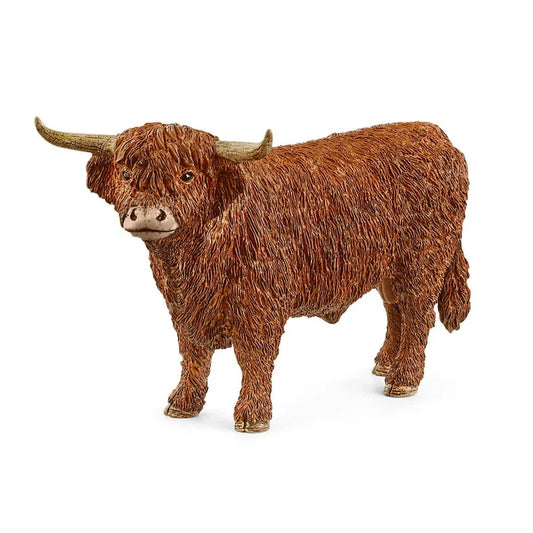 Schleich Farm World Highland Bull Toy Figure