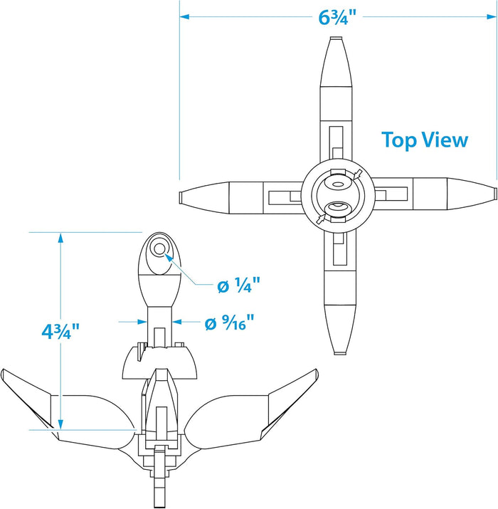 Seachoice Folding Grapnel Anchor For Small Craft And Dinghies