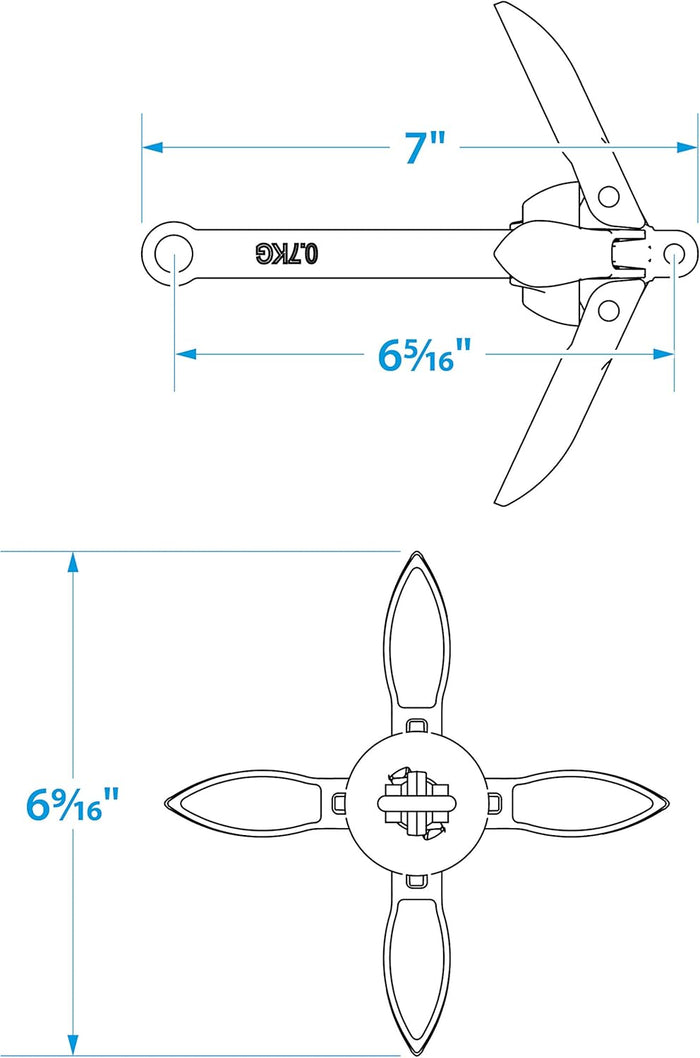 Seachoice Folding Grapnel Anchor For Small Craft And Dinghies