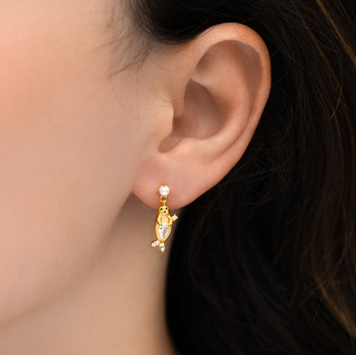 Seal Dangle Earrings