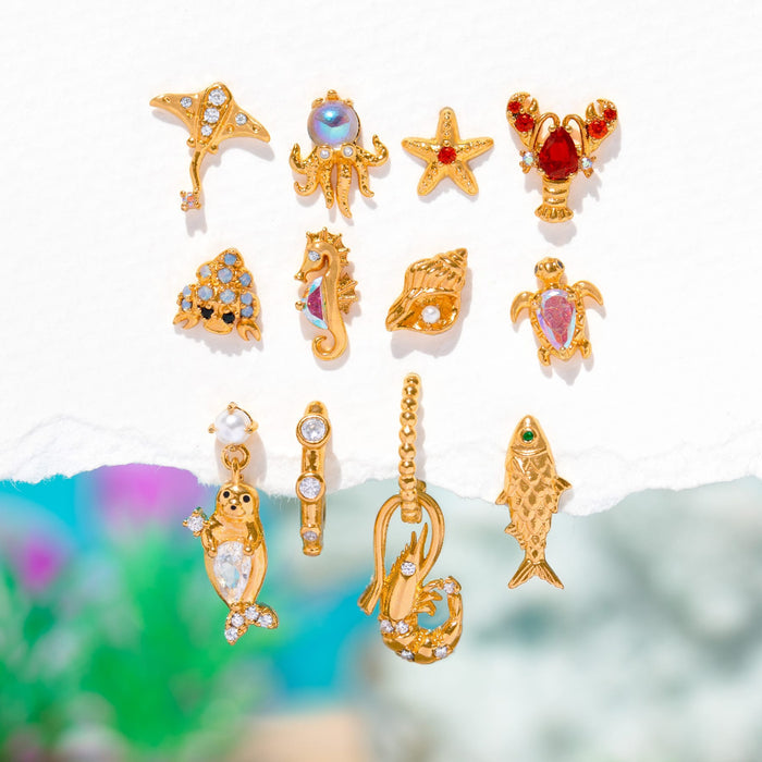Seal Dangle Earrings