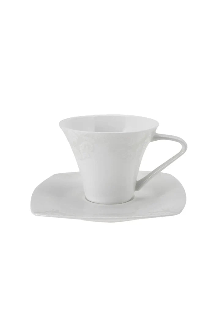 Service Petit Déjeuner Karaca Fine Pearl Roma pour 6 personnes, 26 pièces, perle