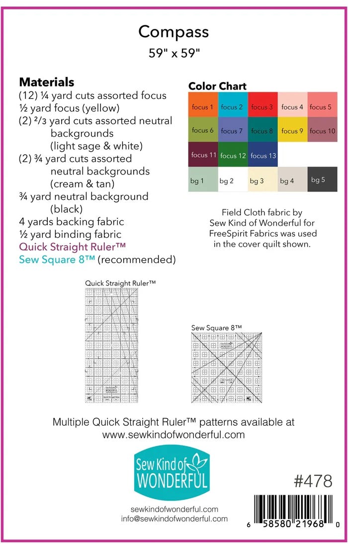 Sew Kind of Wonderful Compass Pattern
