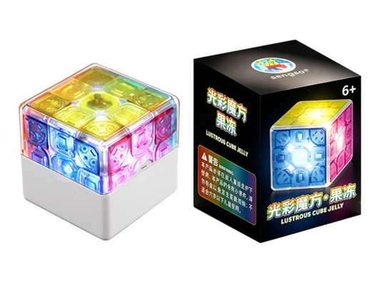 ShengShou Lustrous Cube 3x3 (Jelly) - Transparent Stickerless