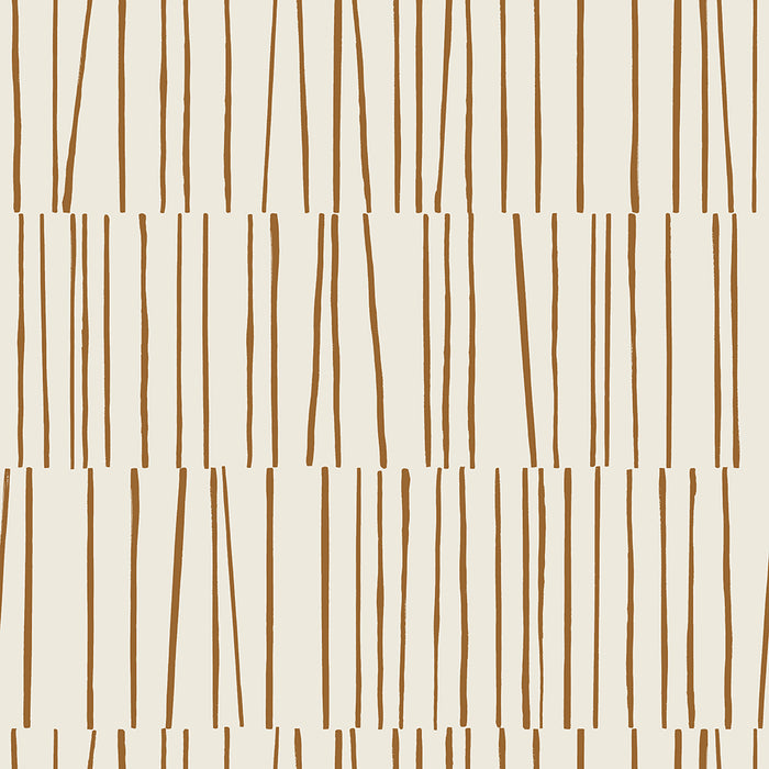 SINGLE ROLL / Copper and Cream Lines
