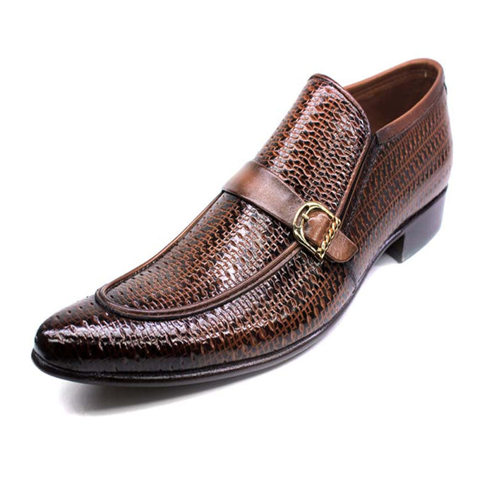 Shiny Leather Moccasin