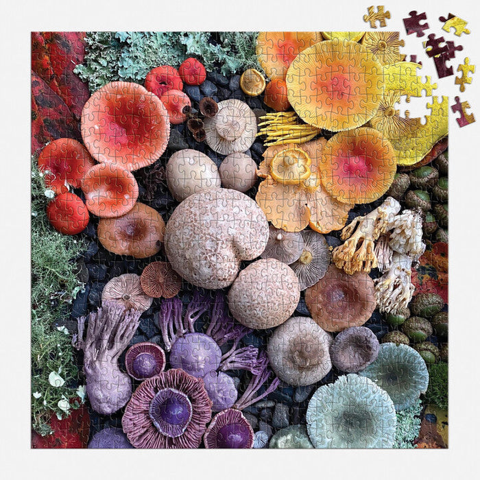 Shrooms in Bloom 500 Piece Puzzle Puzzles Heather Brooks