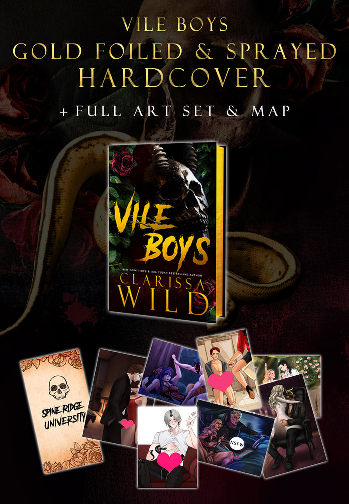 Sick Boys, Evil Boys, Vile Boys, Boys Who Hunt - GOLD FOILED & SPRAYED Special Edition