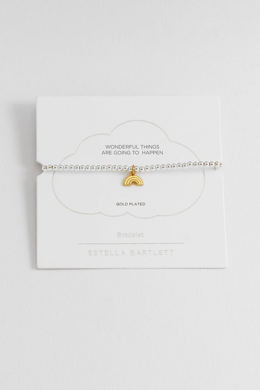 Sienna Beaded Rainbow Charm Bracelet