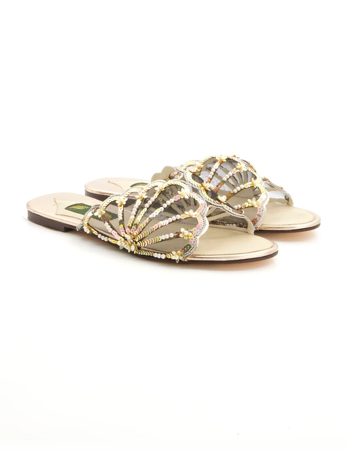 Silver Gray Formal Slipper
