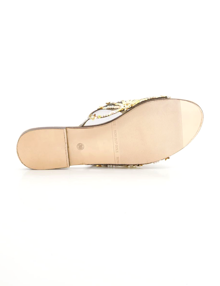 Silver Gray Formal Slipper