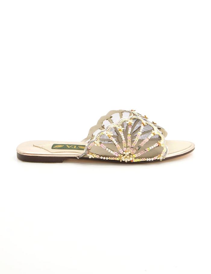 Silver Gray Formal Slipper