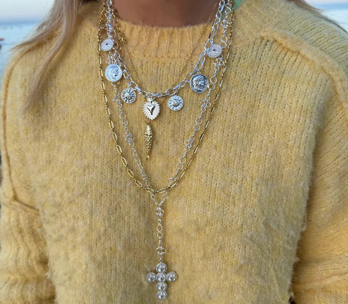 Silver Marietta Long Necklace
