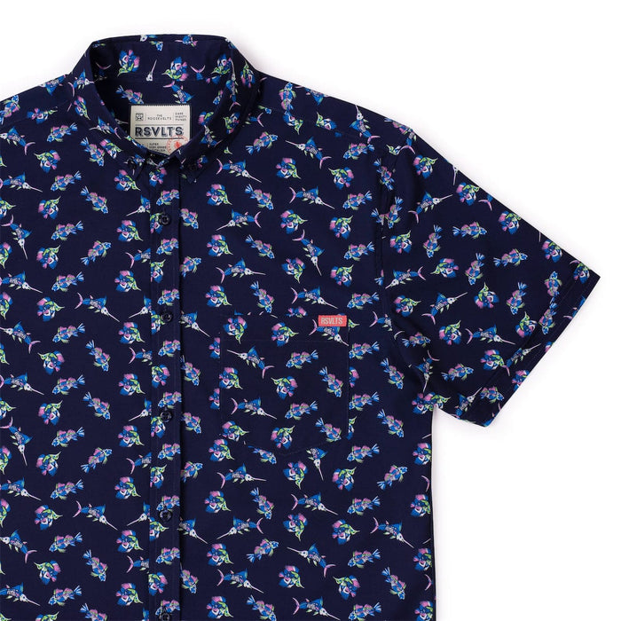 RSVLTS XS RSVLTS Short Sleeve Shirt "Skeletal Seas" – KUNUFLEX Short Sleeve Shirt