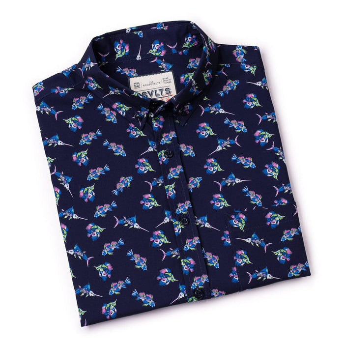 RSVLTS RSVLTS Short Sleeve Shirt "Skeletal Seas" – KUNUFLEX Short Sleeve Shirt