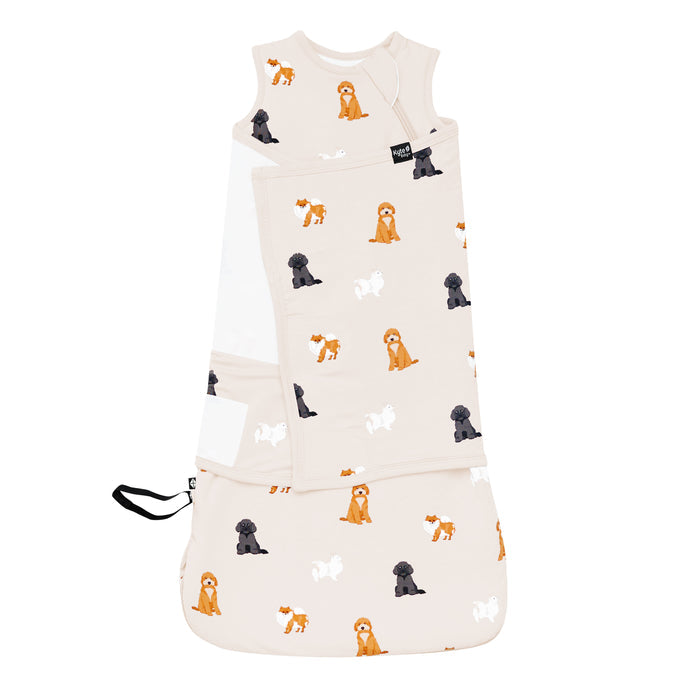 Sleep Bag Swaddler in Fluffy Dog 1.0 TOG