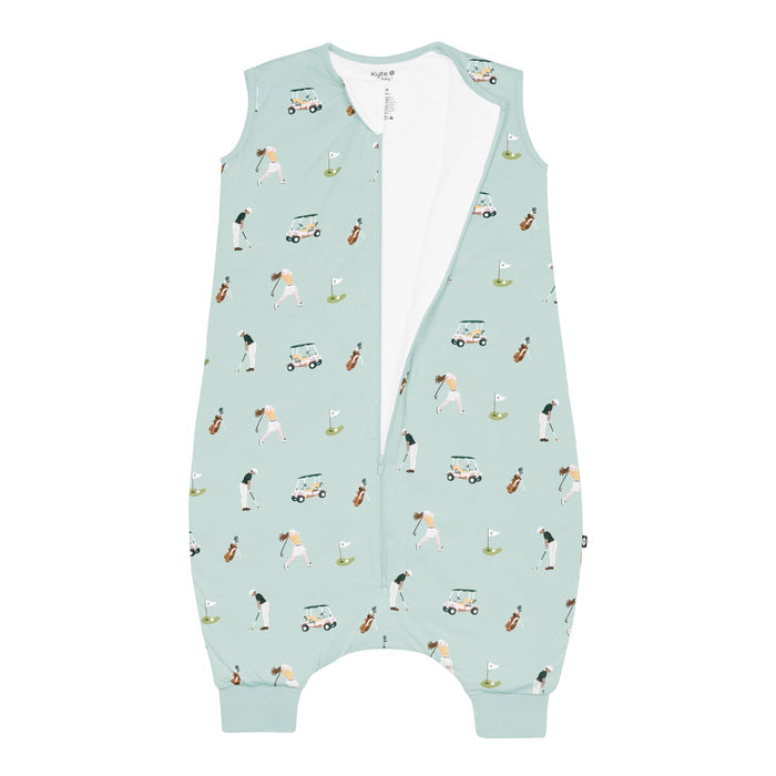 Sleep Bag Walker in Golf 1.0 shown unzipped