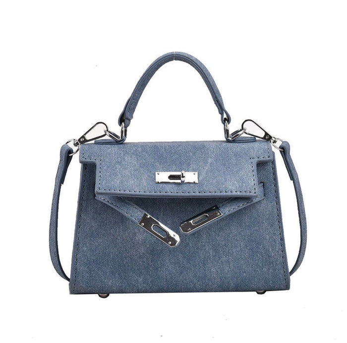 Small Denim Square Bag Travellers Hat Boutique