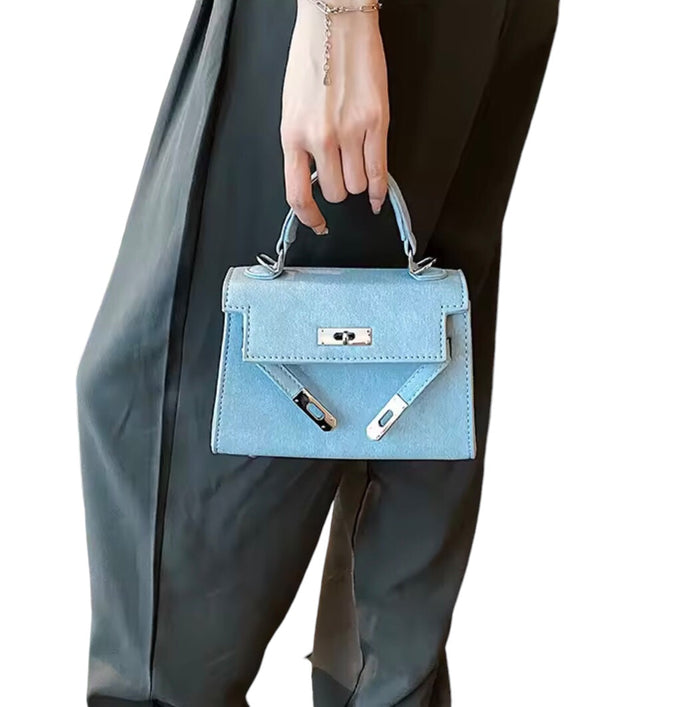 Small Denim Square Bag Travellers Hat Boutique