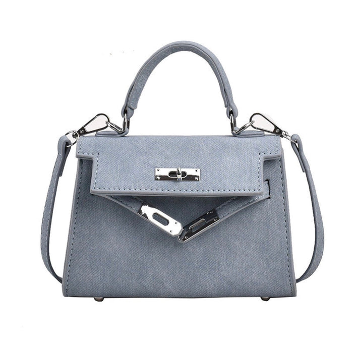 Small Denim Square Bag Travellers Hat Boutique