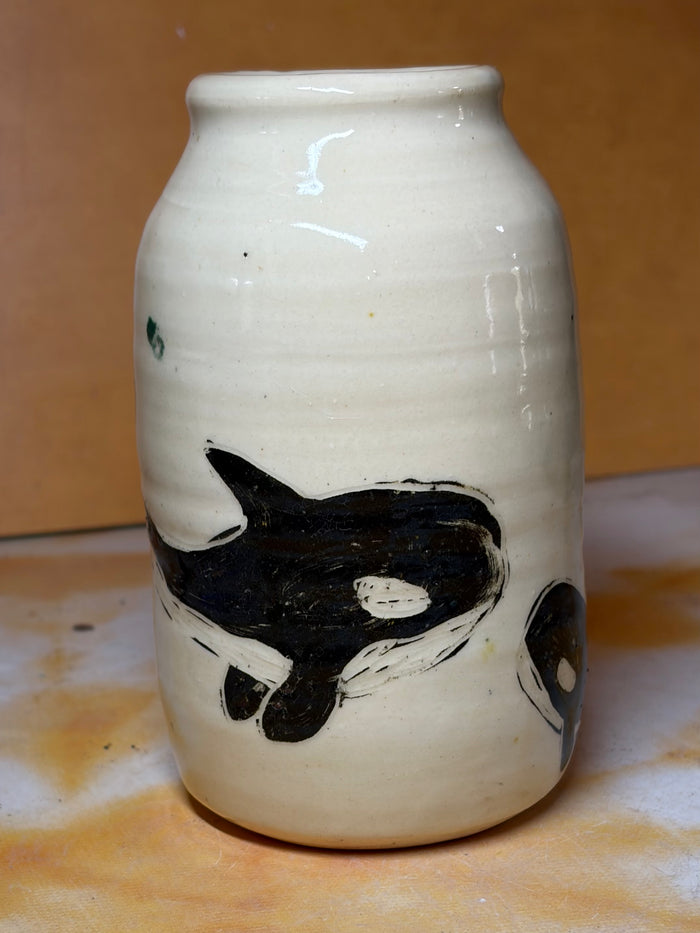 small orca vase