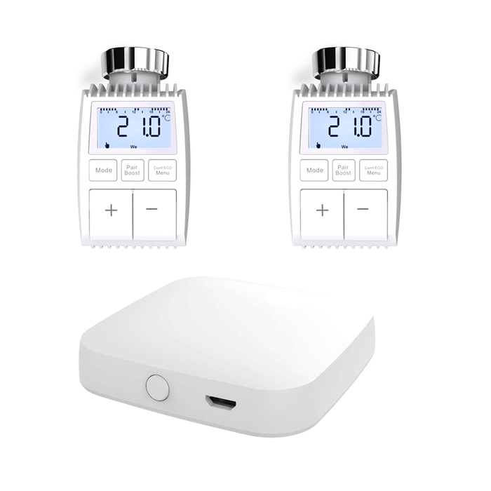 2PCS / Tuya ZigBee Hub+TRV