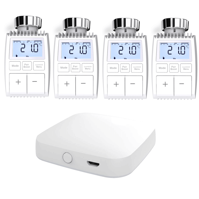 4PCS / Tuya ZigBee Hub+TRV