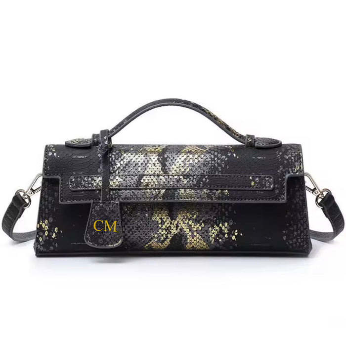 Snake Pattern Envelope Bag Travellers Hat Boutique