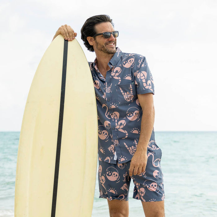 RSVLTS RSVLTS Short Sleeve Shirt Snakes, Skulls, and Sunsets – KUNUFLEX Short Sleeve Shirt