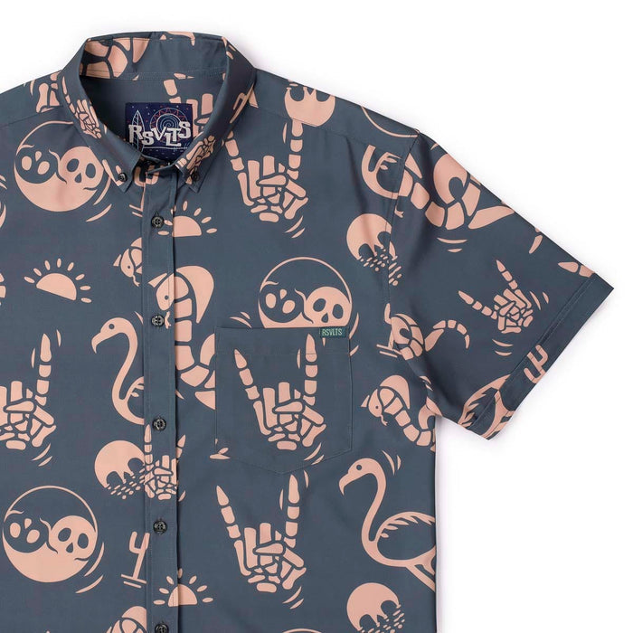 RSVLTS XS RSVLTS Short Sleeve Shirt Snakes, Skulls, and Sunsets – KUNUFLEX Short Sleeve Shirt